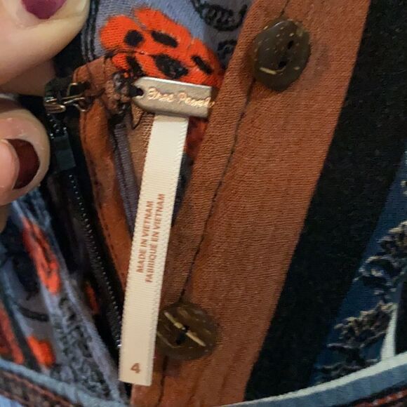 FREE PEOPLE all shook up romper size small - Picture 8 of 11